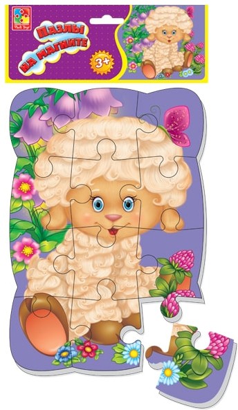 Мек магнитен пъзел весели картинки Агънце A5 31.5x18x0.4 см